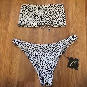 Zaful black and white bikini